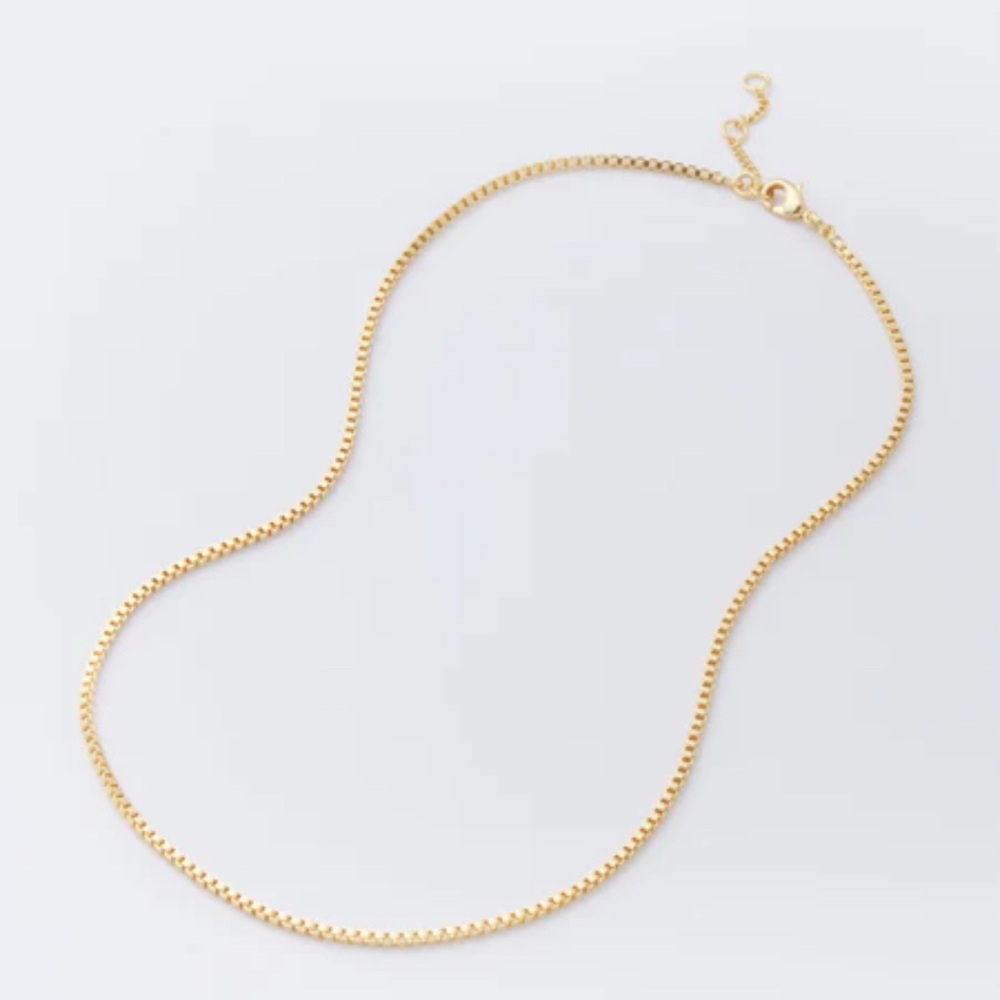 Tnuck Elegant Gold Thick Boxchain Necklace